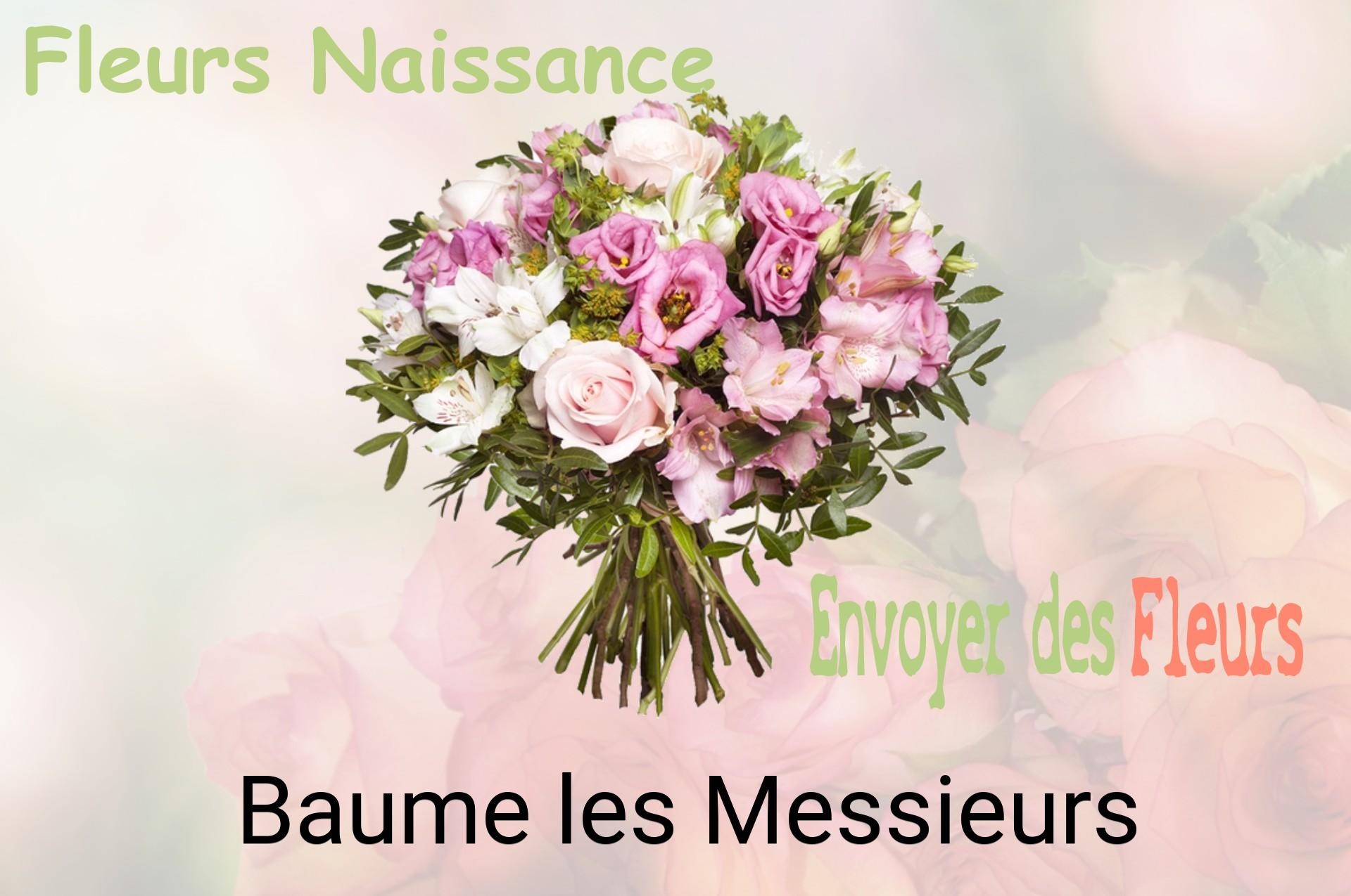 Bouquet de fleurs de naissance livré à Baume-les-Messieurs